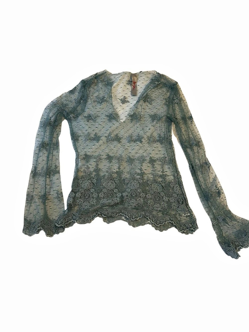 Biya by Johnny Was Sage Sheer Lace Top – Size M